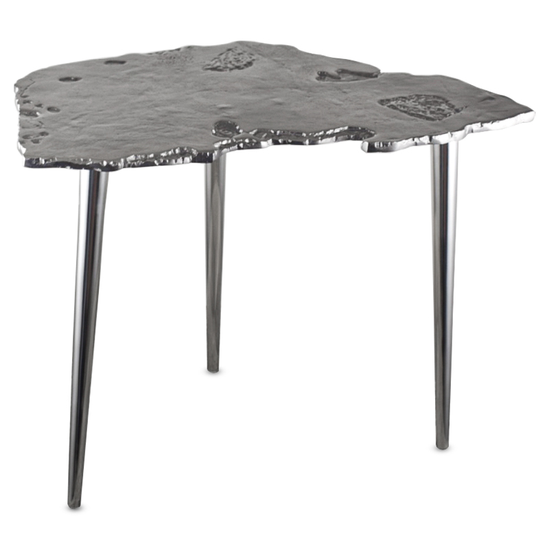 Приставной стол Edmundo Side Table II Серебряный Приставной стол Edmundo Side Table II Серебряный в Брянске | Loft Concept