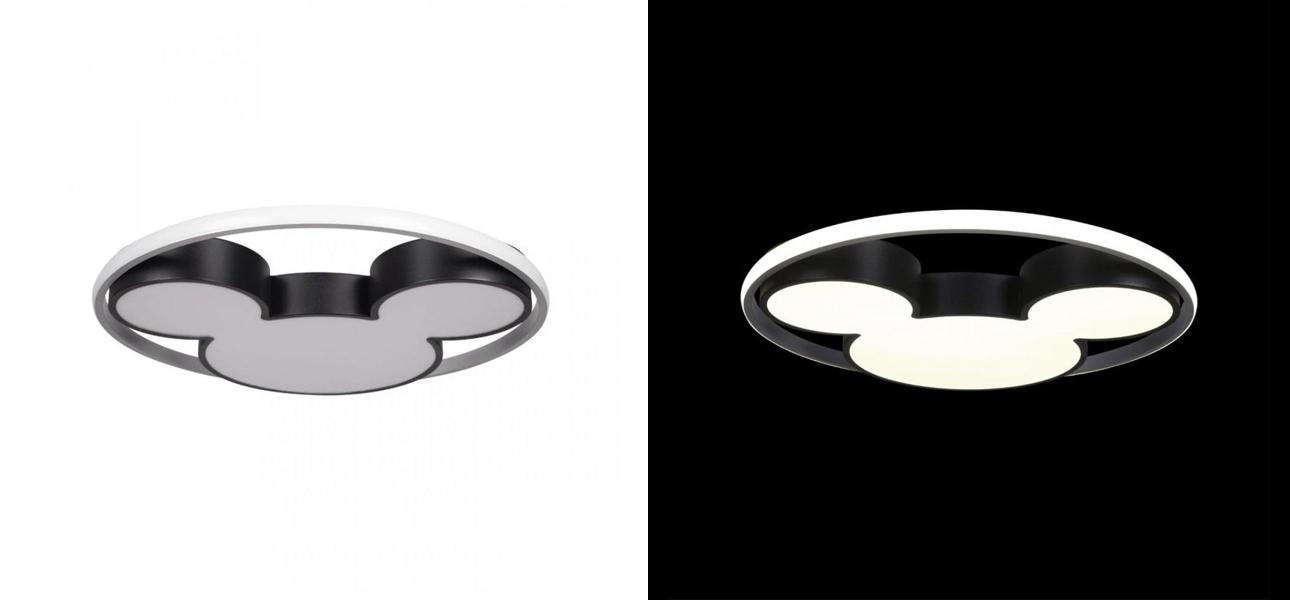 Потолочный светильник для детской Черный Микки-Маус - фото