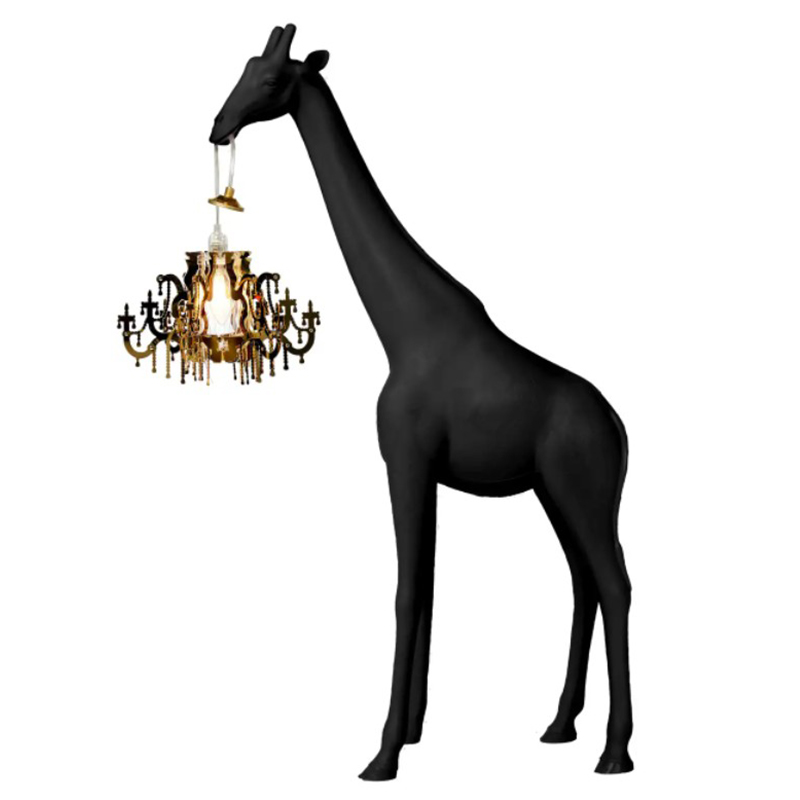 Настольная лампа черный жираф Black Giraffe Table Lamp Черный Настольная лампа черный жираф Black Giraffe Table Lamp Черный в Брянске | Loft Concept