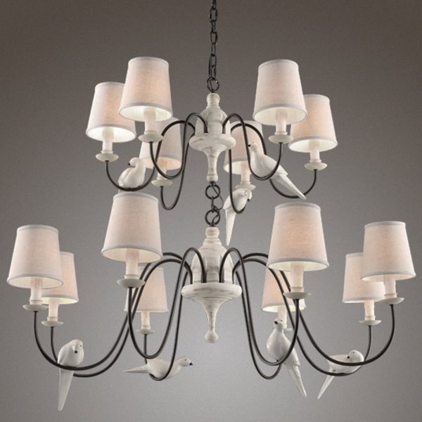 Люстра Norman Bird Large Chandelier ivory ( слоновая кость ) Люстра Norman Bird Large Chandelier ivory ( слоновая кость ) в Брянске | Loft Concept
