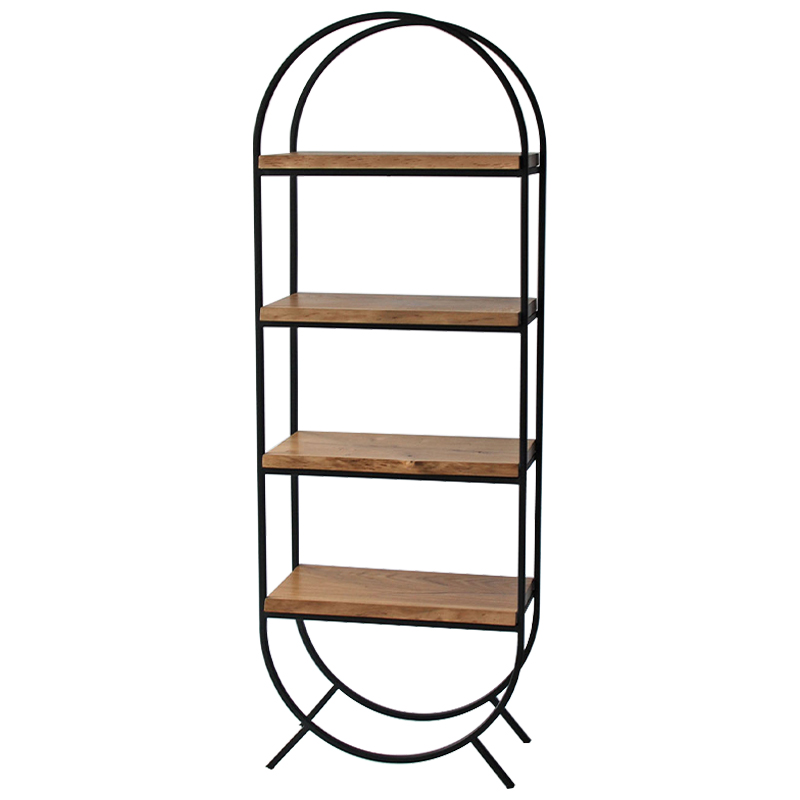 Стеллаж Moses Industrial Metal Rust Rack Черный Коричневый Стеллаж Moses Industrial Metal Rust Rack Черный Коричневый в Брянске | Loft Concept