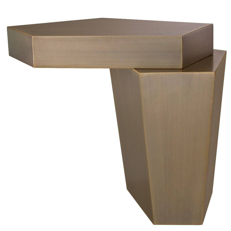 Приставной стол Eichholtz Coffee Table Calabasas High brass Латунь Античная полированная Приставной стол Eichholtz Coffee Table Calabasas High brass Латунь Античная полированная в Брянске | Loft Concept