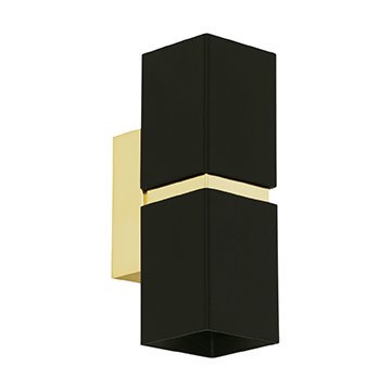 Бра Lestor double square gold Черный Глянцевое золото Бра Lestor double square gold Черный Глянцевое золото в Брянске | Loft Concept
