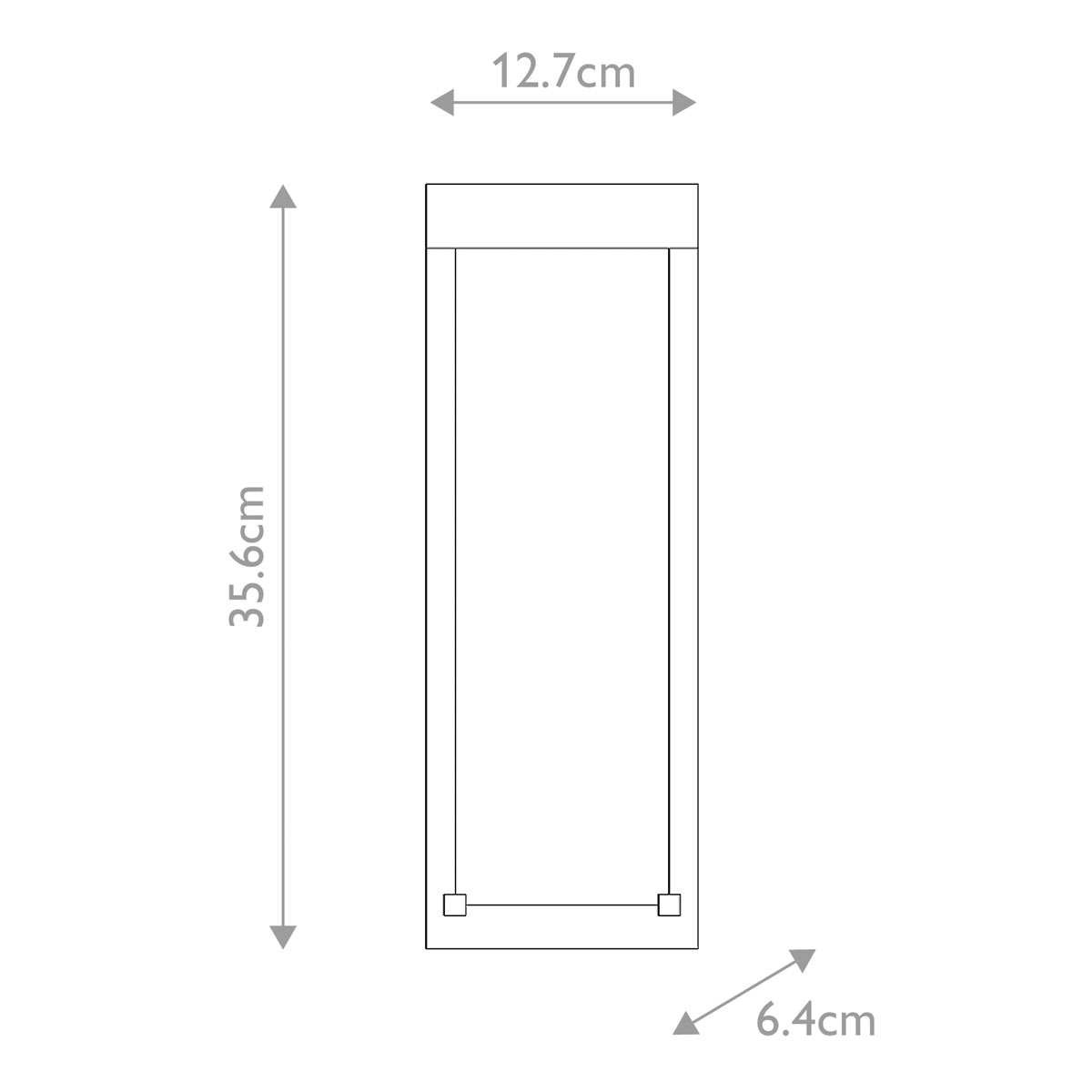 Настенный фонарь уличный прямоугольный черного цвета со стеклом с пузырьками Eurofase в Брянске