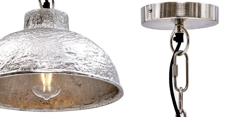 Подвесной светильник Rough Silver Pendant II Подвесной светильник Rough Silver Pendant II - Loft-Concept в Брянске