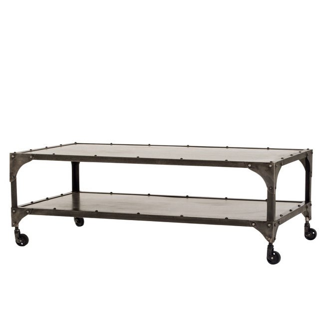 Кофейный стол Industrial Steampunk Nickel Coffee Table Кофейный стол Industrial Steampunk Nickel Coffee Table в Брянске | Loft Concept