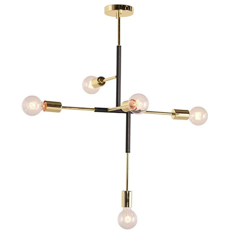 Люстра Atomium Chandelier black Золотой Черный Люстра Atomium Chandelier black Золотой Черный в Брянске | Loft Concept