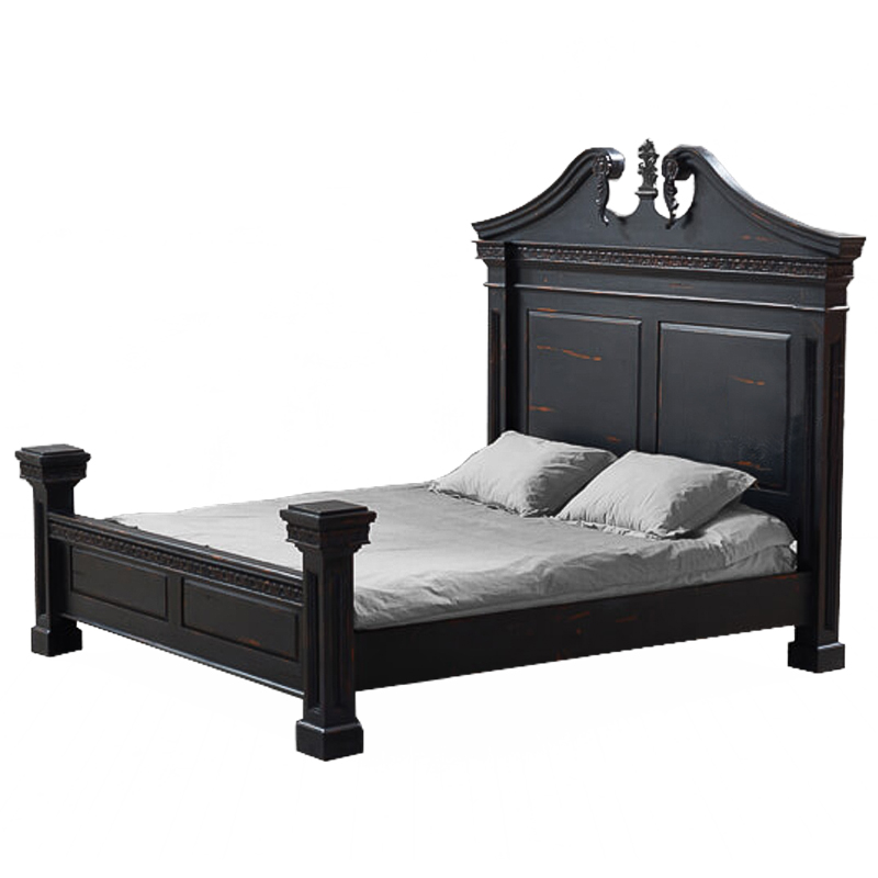 Кровать Gothic Style Bed Черный Кровать Gothic Style Bed Черный в Брянске | Loft Concept