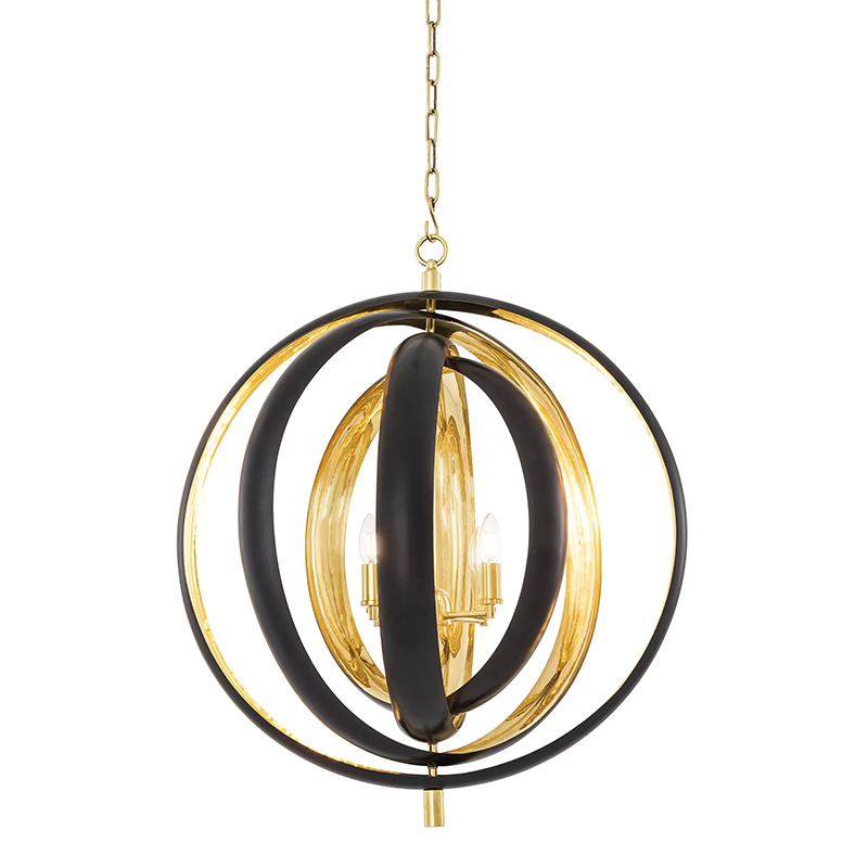 Люстра Eichholtz Chandelier Riley Черный Золотой Люстра Eichholtz Chandelier Riley Черный Золотой в Брянске | Loft Concept