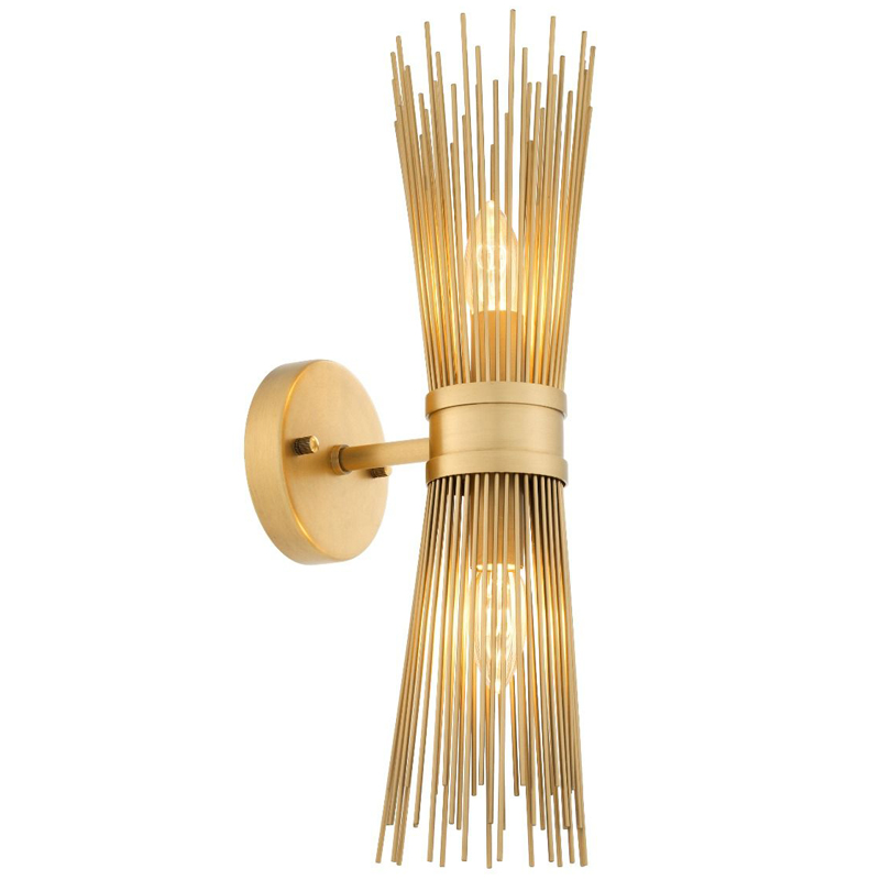 Бра Eichholtz Wall Lamp Romeo Double Латунь Античная полированная в Брянске | Loft Concept 