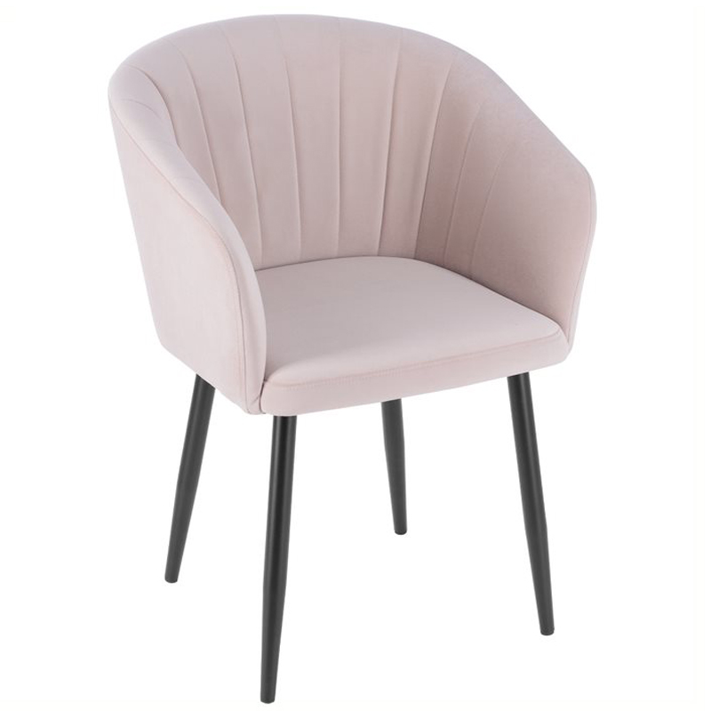 Стул Balsari Chair Розовый пастельный Черный Стул Balsari Chair Розовый пастельный Черный в Брянске | Loft Concept