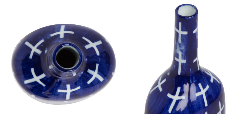 Ваза blue & white ornament Blue Bottle Ваза blue & white ornament Blue Bottle - Loft-Concept в Брянске