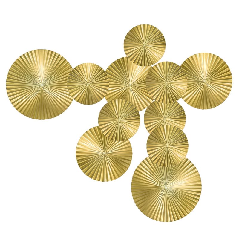 Арт-объект Apollo Gold Wall Plaque Disc 11 Золотой Арт-объект Apollo Gold Wall Plaque Disc 11 Золотой в Брянске | Loft Concept