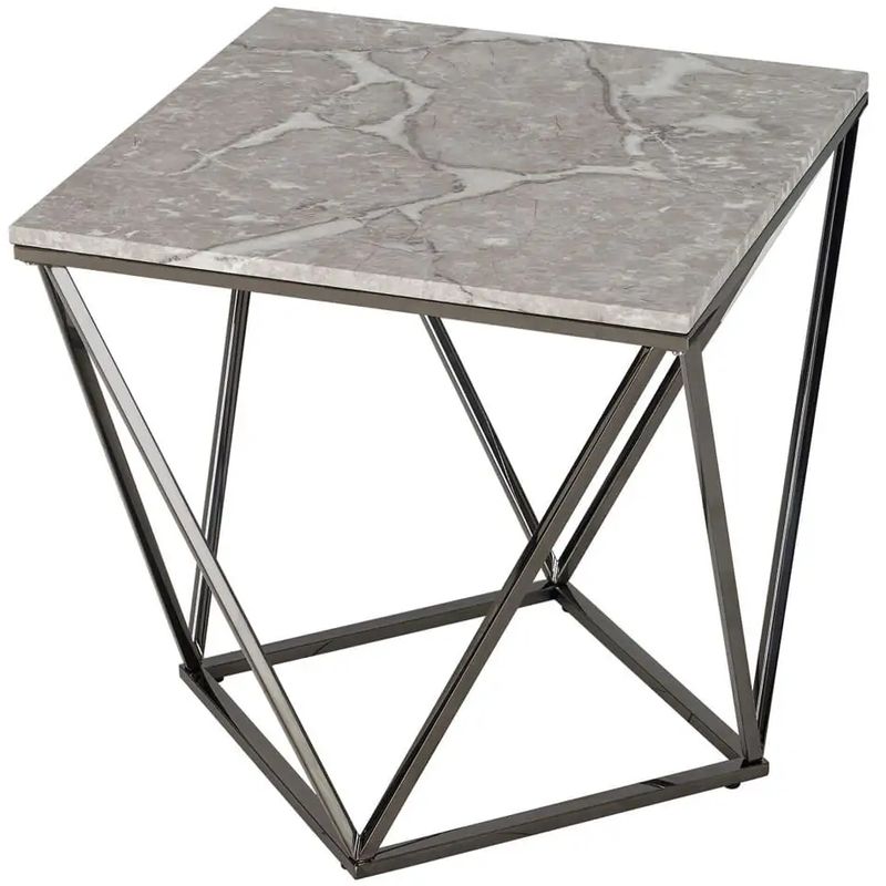 Приставной стол Kovaldzhi Collection Frame Geometry Dark Chrome Бежево-серый Белый Мрамор Bianco Темный хром Приставной стол Kovaldzhi Collection Frame Geometry Dark Chrome Бежево-серый Белый Мрамор Bianco Темный хром в Брянске | Loft Concept