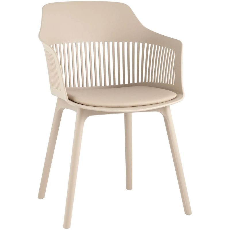 Стул Crocus Chair Бежевый цвет Велюровая подушка Бежевый Стул Crocus Chair Бежевый цвет Велюровая подушка Бежевый в Брянске | Loft Concept