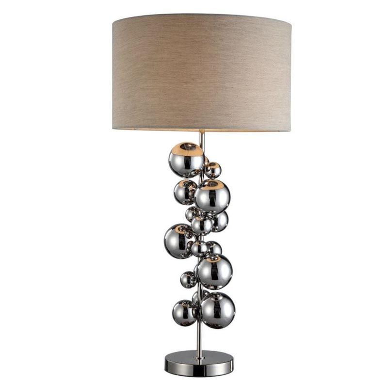 Настольная лампа Chrome Bubbles Table Lamp Темный хром Настольная лампа Chrome Bubbles Table Lamp Темный хром в Брянске | Loft Concept
