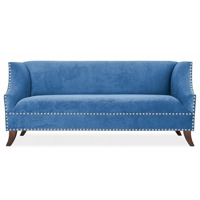 Диван Arc Armrests Sofa Голубой Коричневый Диван Arc Armrests Sofa Голубой Коричневый в Брянске | Loft Concept