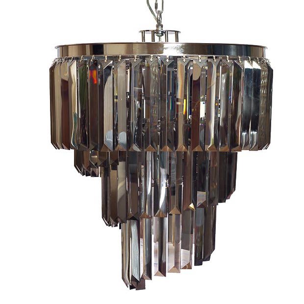 Люстра Odeon Chandelier Helix Smoke 50 Хром Дымчатый (Smoke) Люстра Odeon Chandelier Helix Smoke 50 Хром Дымчатый (Smoke) в Брянске | Loft Concept