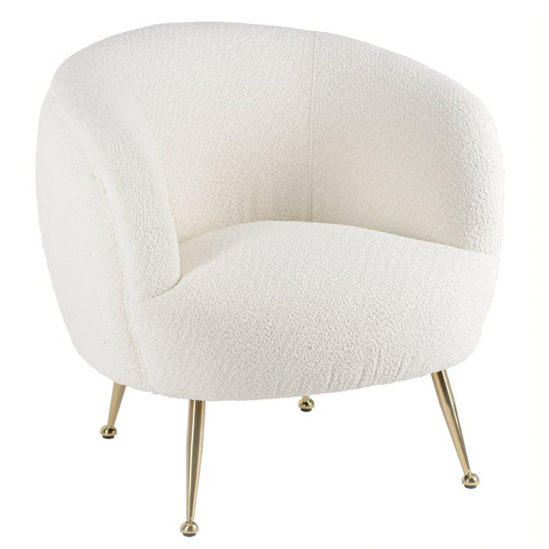 Кресло Monique Milky Boucle Молочный Кресло Monique Milky Boucle Молочный в Брянске | Loft Concept