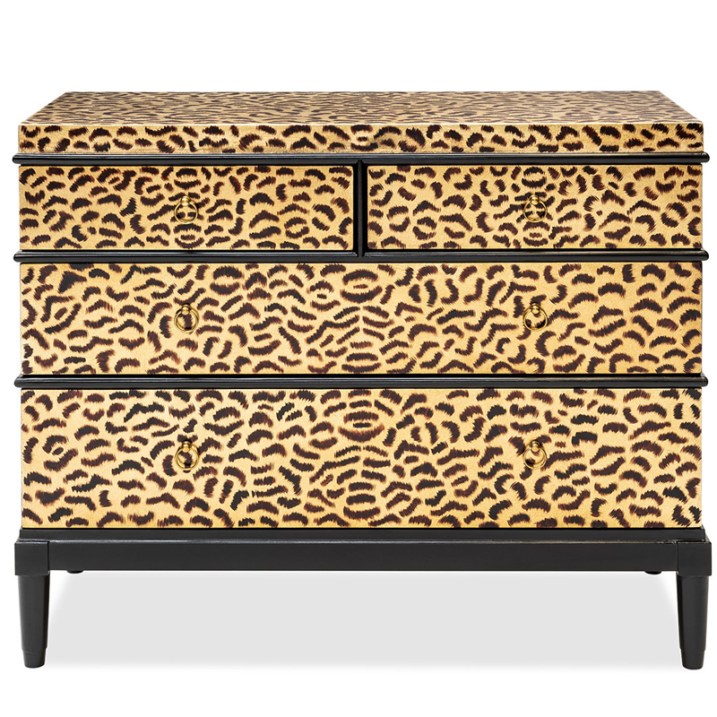 Комод DRESSER KRIZIA leopard Карамель Черный Комод DRESSER KRIZIA leopard Карамель Черный в Брянске | Loft Concept