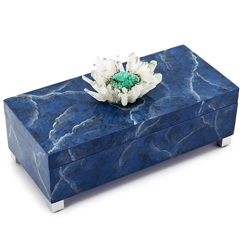 Шкатулка BOX KRIZIA BLUE Сапфирово-синий Шкатулка BOX KRIZIA BLUE Сапфирово-синий в Брянске | Loft Concept