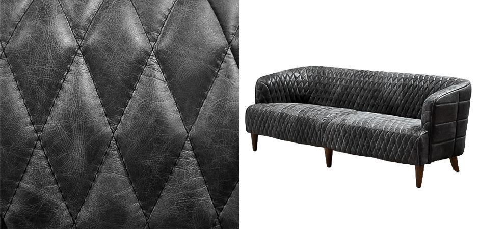 Диван Rhombuses Upholstery Graphite Sofa Диван Rhombuses Upholstery Graphite Sofa - Loft-Concept в Брянске