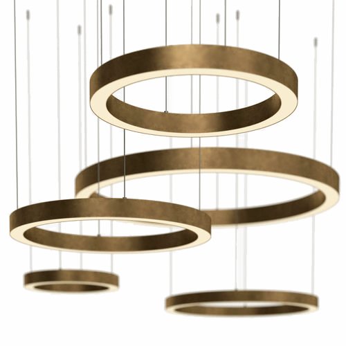 Люстра Light Ring Horizontal von Henge Глянцевое золото Латунь Люстра Light Ring Horizontal von Henge Глянцевое золото Латунь в Брянске | Loft Concept
