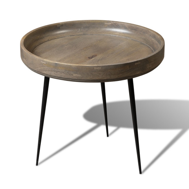 Кофейный стол Davidson Coffee Table platinum 47 Серый Черный Кофейный стол Davidson Coffee Table platinum 47 Серый Черный в Брянске | Loft Concept