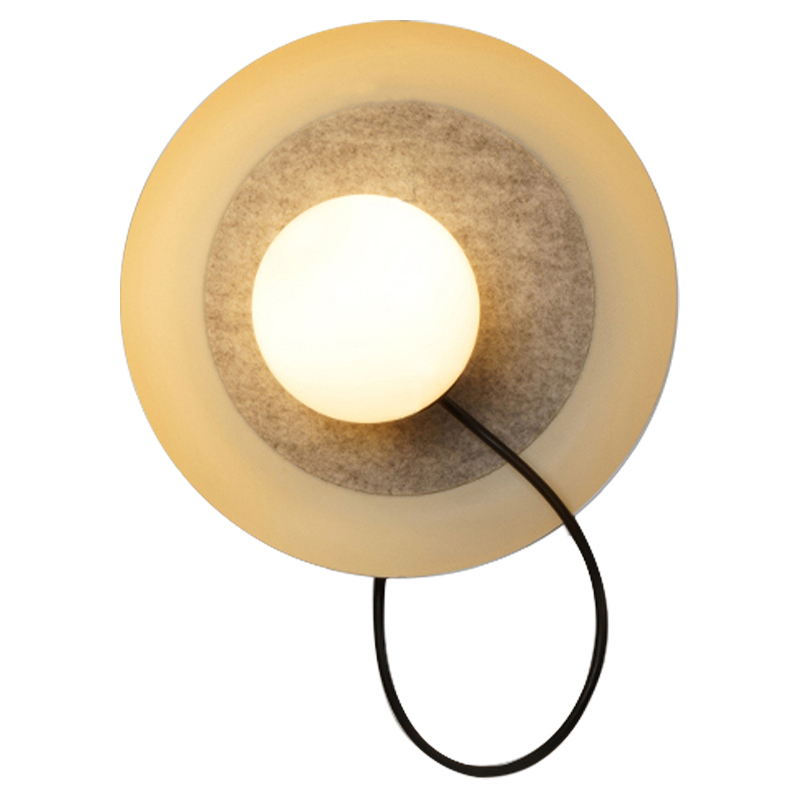 Настенный светильник с магнитными плафоном MARGOTT WALL LAMP Белый Оранжевый Черный в Брянске | Loft Concept 
