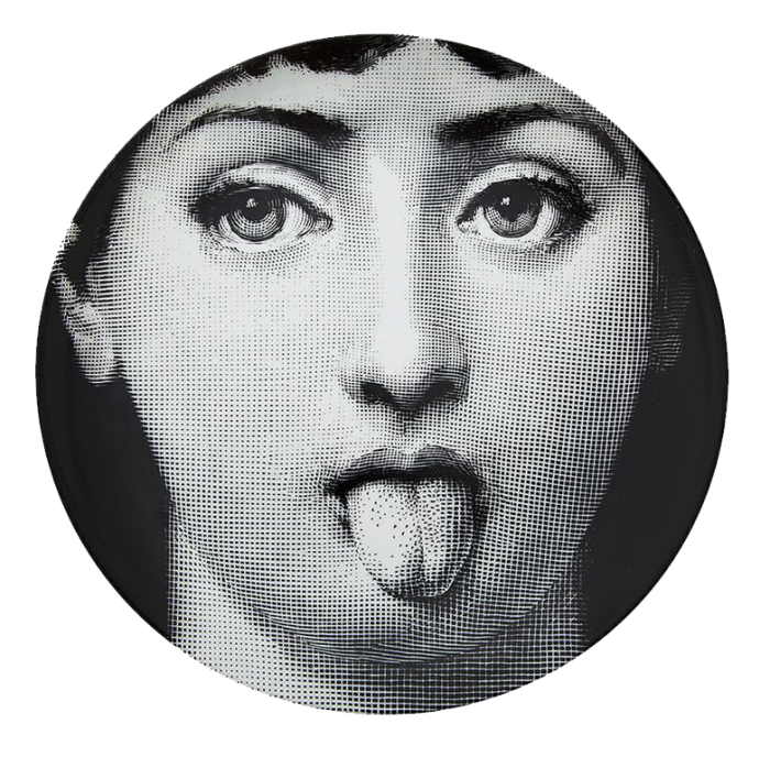 Декоративная тарелка Fornasetti 082 Черный Декоративная тарелка Fornasetti 082 Черный в Брянске | Loft Concept