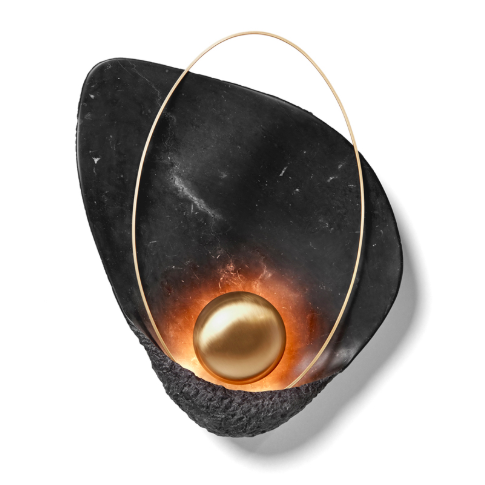 Бра Ginger & Jagger Pearl Black WALL LAMP Латунь Черный Мрамор Nero Бра Ginger & Jagger Pearl Black WALL LAMP Латунь Черный Мрамор Nero в Брянске | Loft Concept