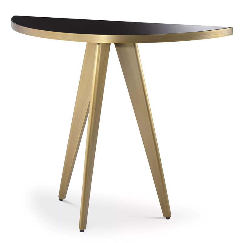 Консоль Eichholtz Console Table Aston Brass Латунь Черный Консоль Eichholtz Console Table Aston Brass Латунь Черный в Брянске | Loft Concept