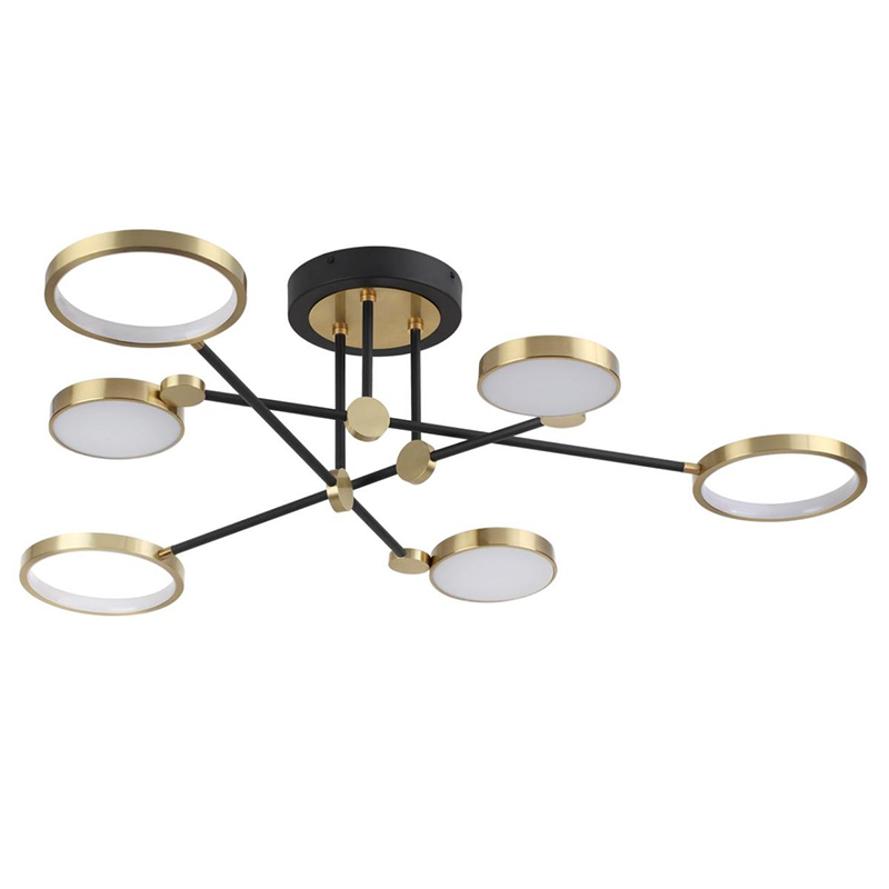 Потолочная люстра Bendik Ceiling Сhandelier A Золотой Черный Белый Потолочная люстра Bendik Ceiling Сhandelier A Золотой Черный Белый в Брянске | Loft Concept