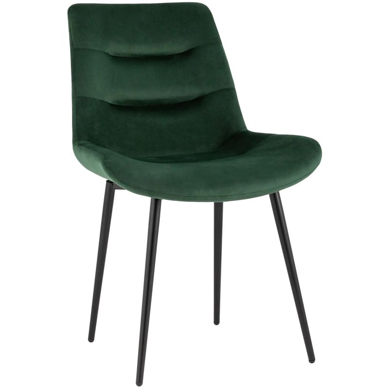 Стул Austin Chair Зеленый Велюр Зеленый Черный Стул Austin Chair Зеленый Велюр Зеленый Черный в Брянске | Loft Concept