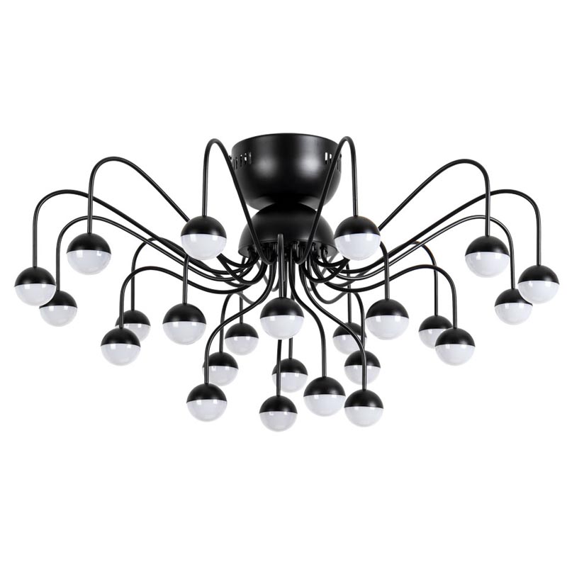 Потолочная люстра Vilelme Chandelier black Черный Потолочная люстра Vilelme Chandelier black Черный в Брянске | Loft Concept
