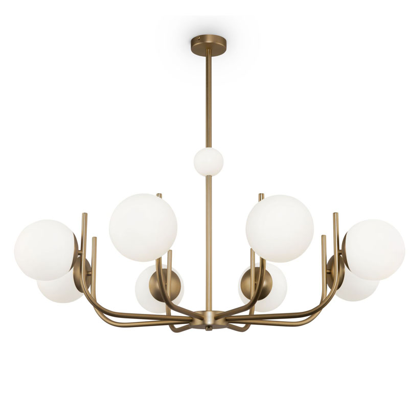 Люстра Felicitat Chandelier 103 Латунь Белый Люстра Felicitat Chandelier 103 Латунь Белый в Брянске | Loft Concept