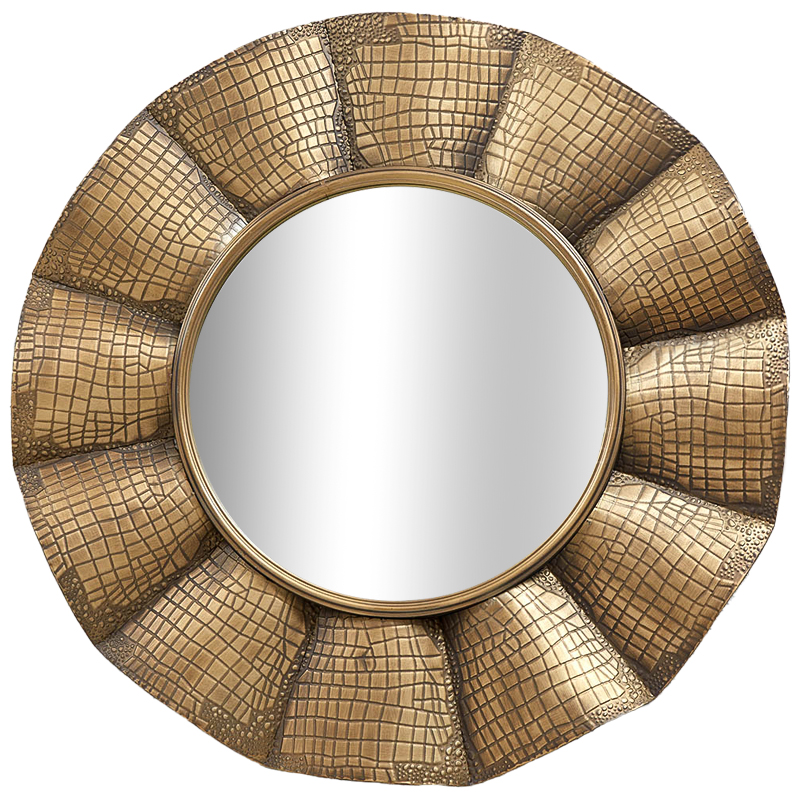 Круглое зеркало Aguirre Round Brass Mirror Латунь Зеркало Круглое зеркало Aguirre Round Brass Mirror Латунь Зеркало в Брянске | Loft Concept
