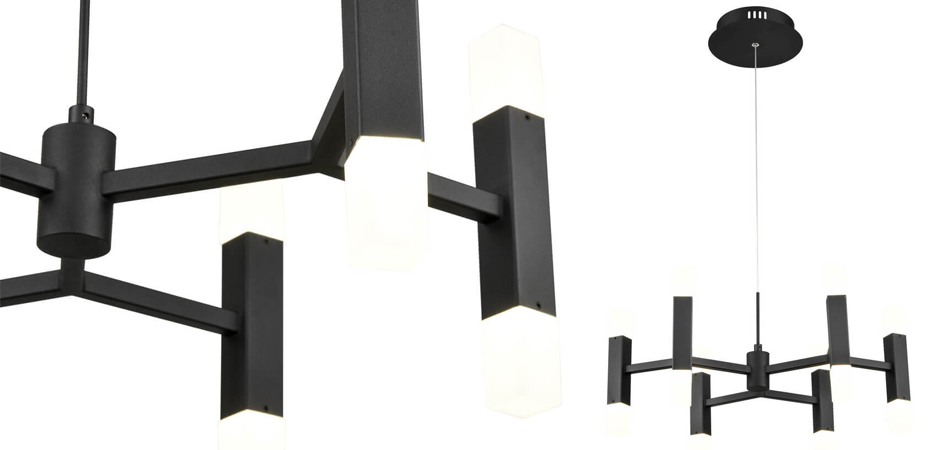 Люстра Rigor & Conciseness Lighting Angular Plafond Black Люстра Rigor & Conciseness Lighting Angular Plafond Black - Loft-Concept в Брянске