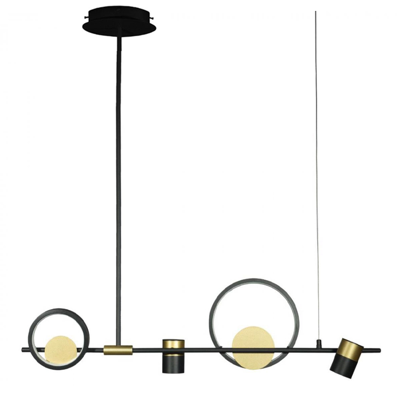 Люстра Chariklo Duo Chandelier Черный Латунь Люстра Chariklo Duo Chandelier Черный Латунь в Брянске | Loft Concept