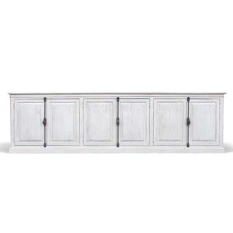 Комод длинный в стиле прованс Haldor Provence HARMONIE Glacier White Белый Белый Комод длинный в стиле прованс Haldor Provence HARMONIE Glacier White Белый Белый в Брянске | Loft Concept