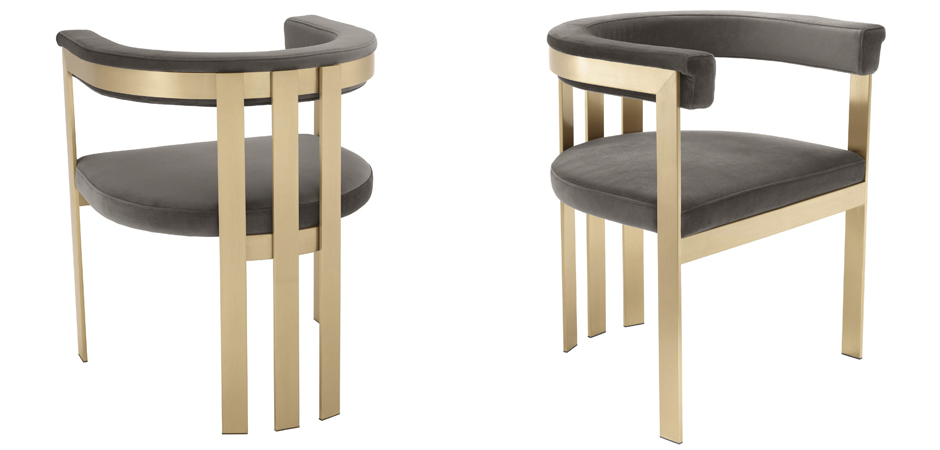 Стул Eichholtz Dining Chair Clubhouse grey Стул Eichholtz Dining Chair Clubhouse grey - Loft-Concept в Брянске