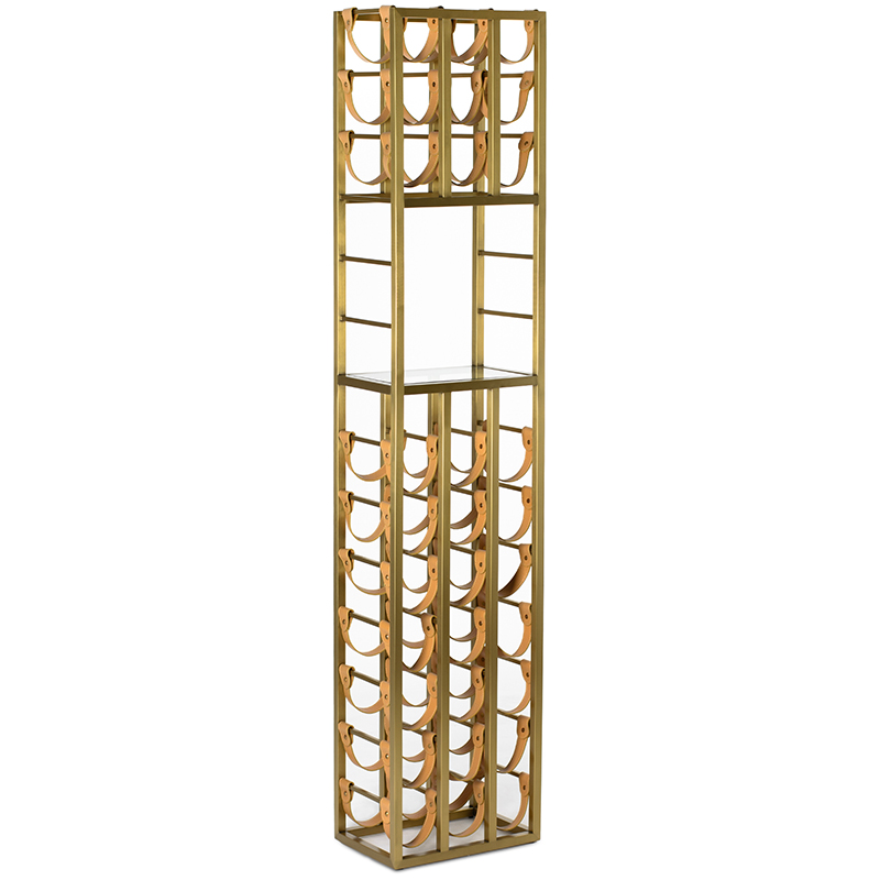 Стойка для хранения вина Wine Rack Золотой Бежевый в Брянске | Loft Concept 