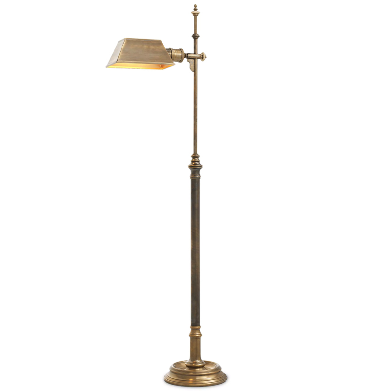Торшер Eichholtz Floor Lamp Charlene Латунь Винтажная латунь Торшер Eichholtz Floor Lamp Charlene Латунь Винтажная латунь в Брянске | Loft Concept