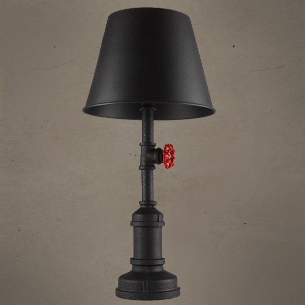 Настольная лампа Table Lamp Red Water Tap Cone Черный Настольная лампа Table Lamp Red Water Tap Cone Черный в Брянске | Loft Concept