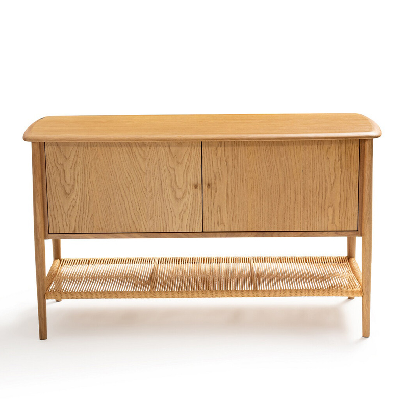 Комод с 2-мя дверцами и полкой из пеньковой веревки Espen Chest of drawers Светлый дуб Комод с 2-мя дверцами и полкой из пеньковой веревки Espen Chest of drawers Светлый дуб в Брянске | Loft Concept