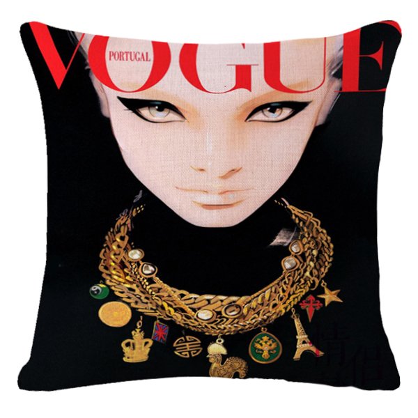 Декоративная подушка VOGUE I Мульти Черный Красный Декоративная подушка VOGUE I Мульти Черный Красный в Брянске | Loft Concept