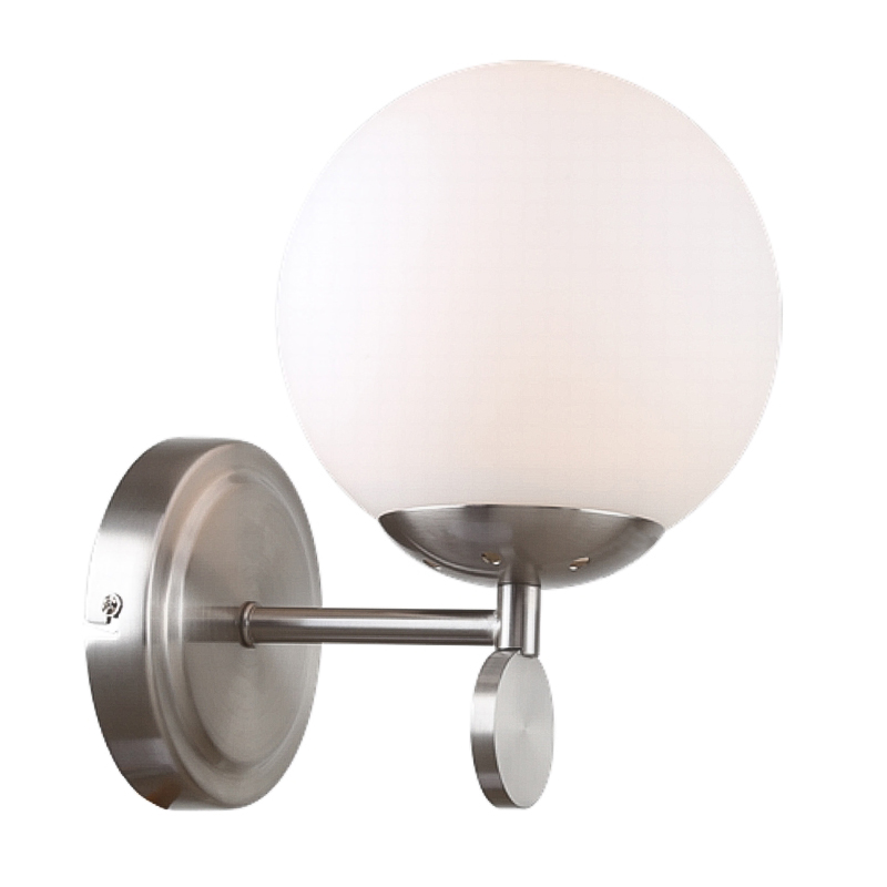 Бра Kyran Nickel Wall Lamp Никель Белый Бра Kyran Nickel Wall Lamp Никель Белый в Брянске | Loft Concept