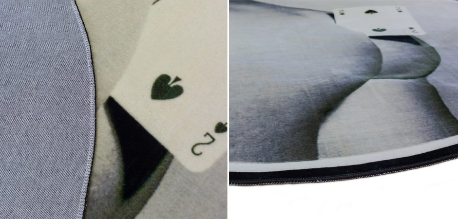 Ковер Seletti Round Rug Two of Spades Ковер Seletti Round Rug Two of Spades - Loft-Concept в Брянске