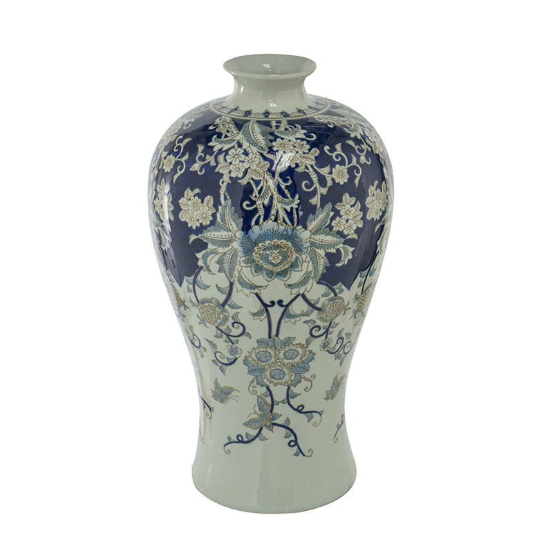 Ваза Blue & White Ornament Vase 62 Белый Синий Ваза Blue & White Ornament Vase 62 Белый Синий в Брянске | Loft Concept