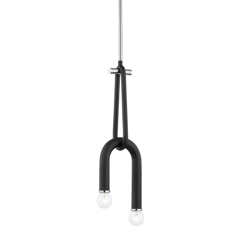 Люстра Paulson floppy pendant chrome Черный Хром в Брянске | Loft Concept 